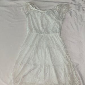 Girls plain lace dress